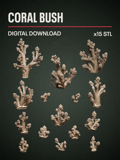 Digital Download - Coral Bush STL - Epic Basing