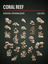 Digital Download - Coral Reef STL - Epic Basing