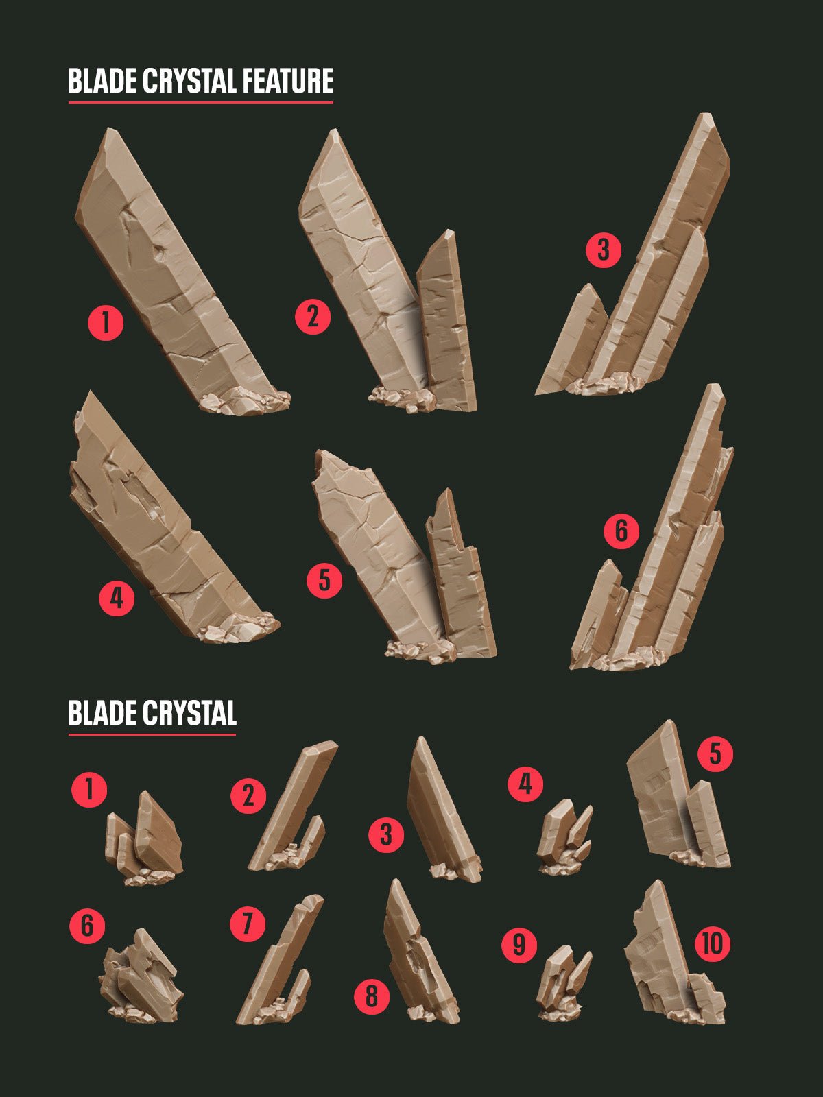 Digital Download - Crystal Blade STL - Epic Basing