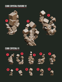 Digital Download - Crystal Cube STL - Epic Basing