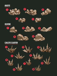 Digital Download - Crystal Minerals STL - Epic Basing