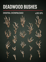 Digital Download - Deadwood Bushes STL - Epic Basing