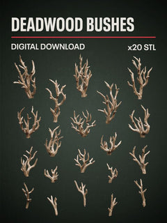 Digital Download - Deadwood Bushes STL - Epic Basing
