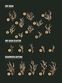 Digital Download - Deadwood Bushes STL - Epic Basing