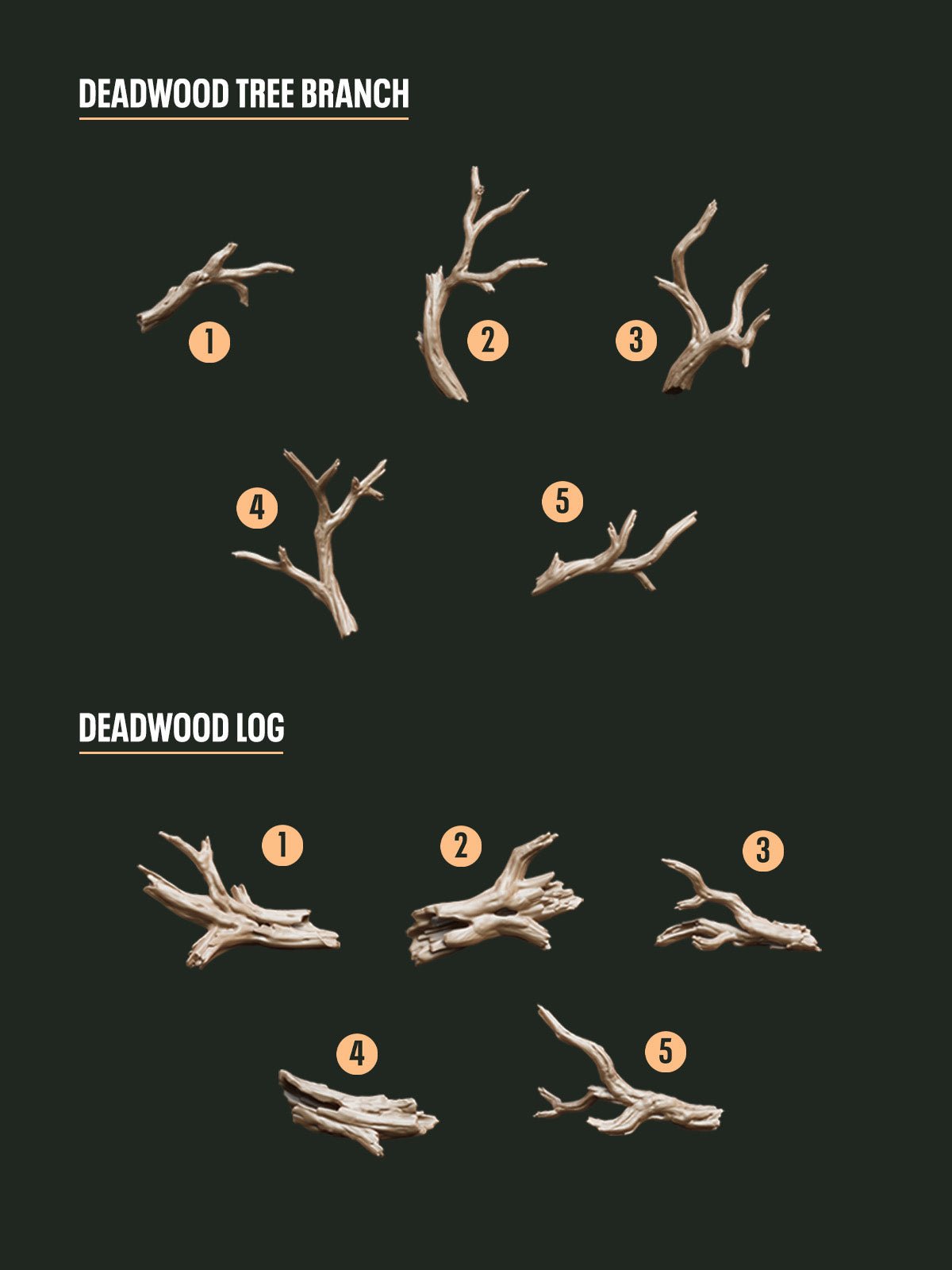 Digital Download - Deadwood Treefall STL - Epic Basing