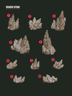 Digital Download - Demon Stone STL - Epic Basing