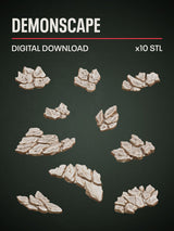 Digital Download - Demonscape STL - Epic Basing