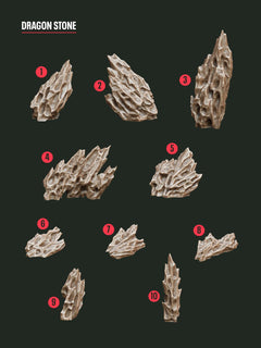 Digital Download - Dragon Stone STL - Epic Basing