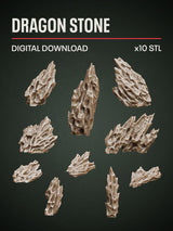Digital Download - Dragon Stone STL - Epic Basing
