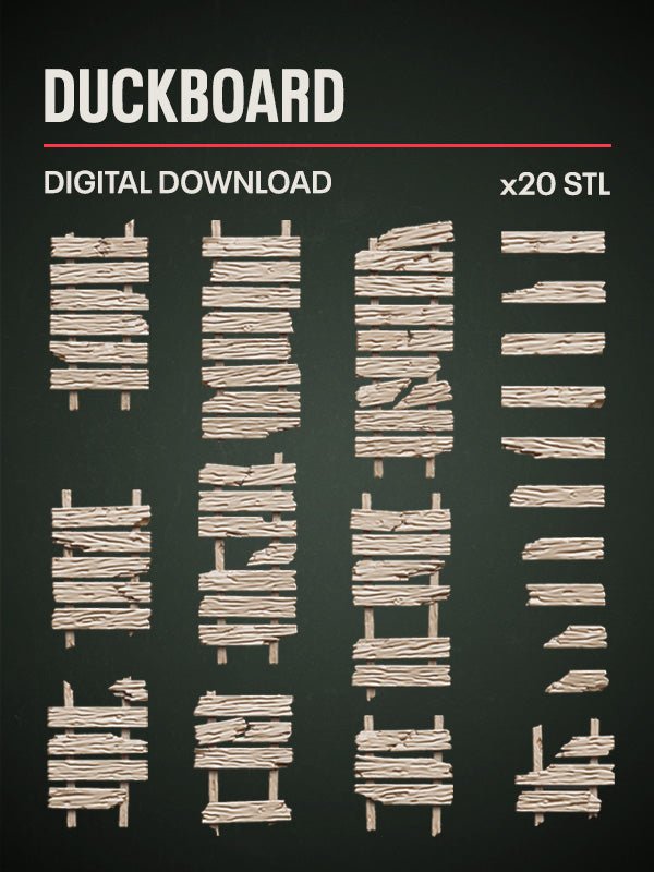 Digital Download - Duckboard STL - Epic Basing