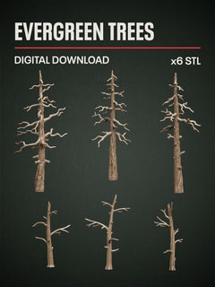 Digital Download - Evergreen Trees STL - Epic Basing