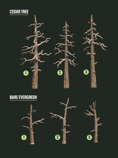 Digital Download - Evergreen Trees STL - Epic Basing