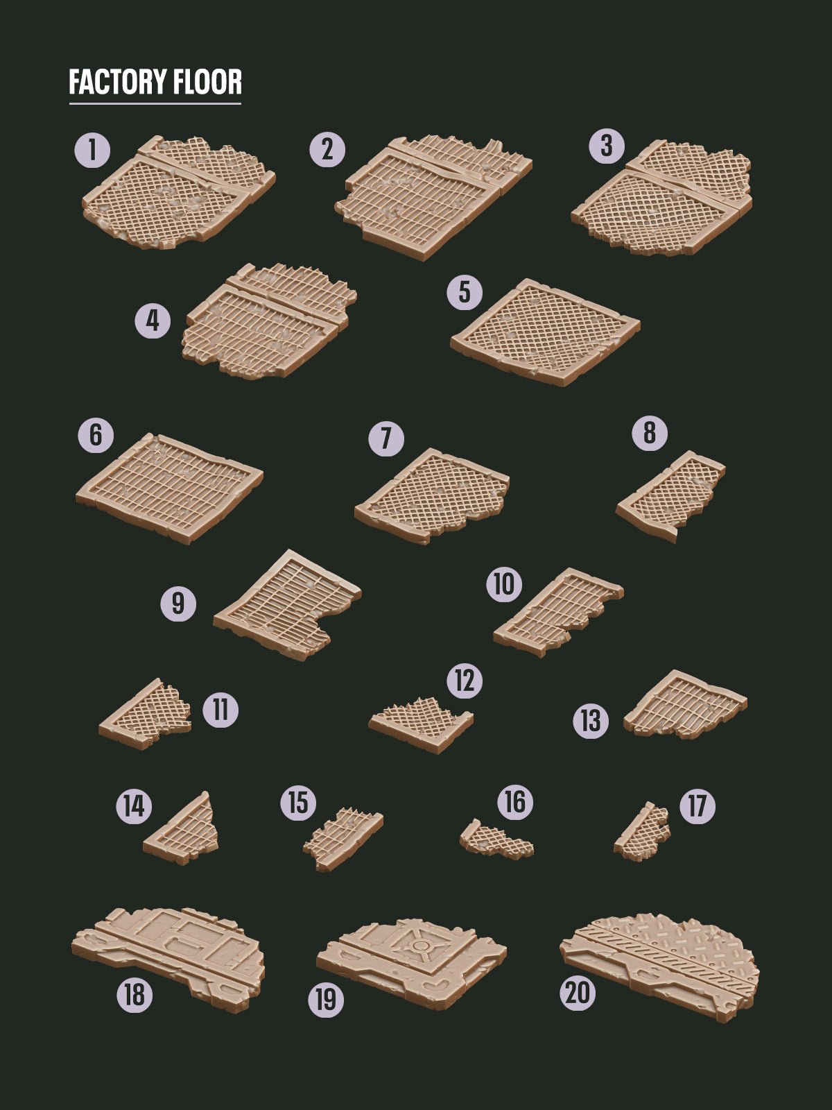 Digital Download - Factory Floors STL - Epic Basing