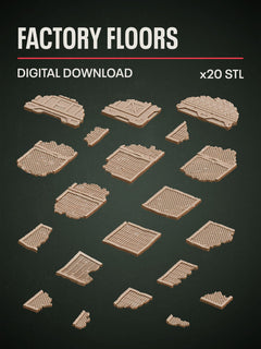 Digital Download - Factory Floors STL - Epic Basing