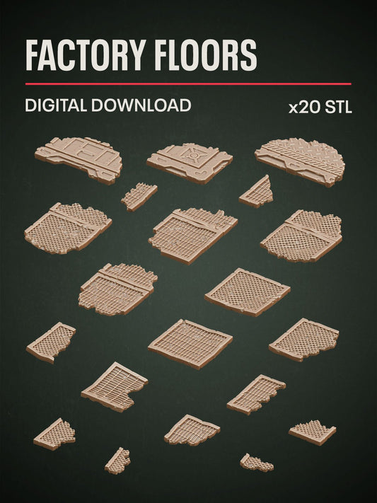 Digital Download - Factory Floors STL - Epic Basing