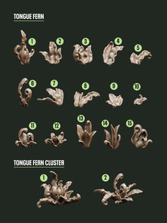 Digital Download - Ferns Tongue STL - Epic Basing