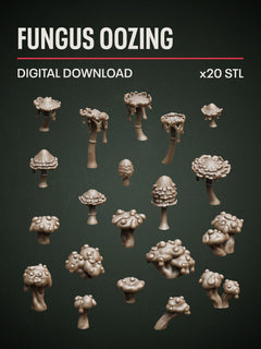 Digital Download - Fungus Oozing STL - Epic Basing