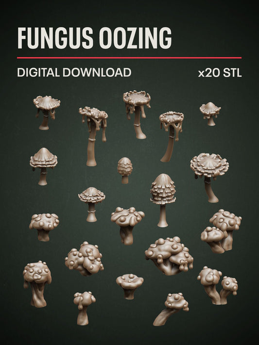 Digital Download - Fungus Oozing STL - Epic Basing