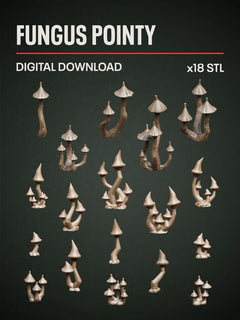 Digital Download - Fungus Pointy STL - Epic Basing