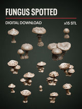 Digital Download - Fungus Spotted STL - Epic Basing