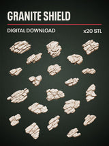 Digital Download - Granite Shield STL - Epic Basing