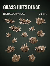 Digital Download - Grass Tufts Dense STL - Epic Basing