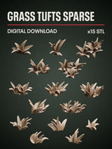 Digital Download - Grass Tufts Sparse STL - Epic Basing