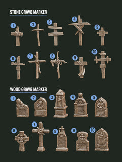 Digital Download - Graveyard STL - Epic Basing