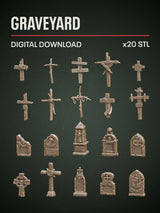 Digital Download - Graveyard STL - Epic Basing