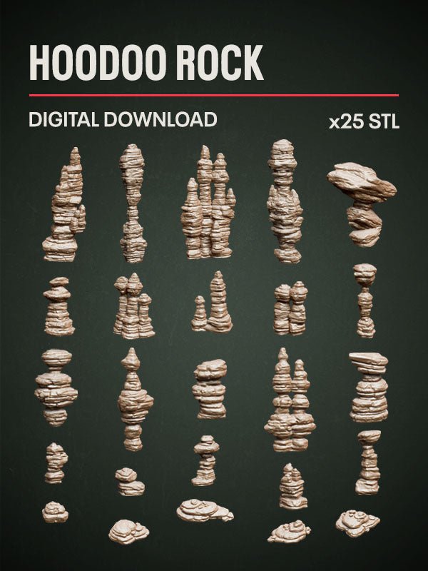 Digital Download - Hoodoo Rock STL - Epic Basing