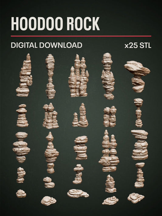 Digital Download - Hoodoo Rock STL - Epic Basing