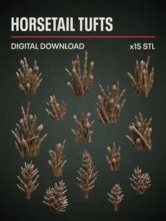Digital Download - Horsetail Tufts STL - Epic Basing