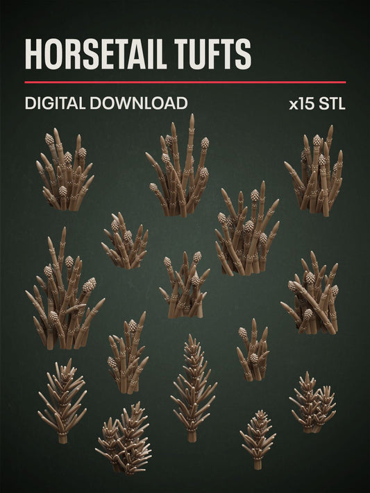 Digital Download - Horsetail Tufts STL - Epic Basing