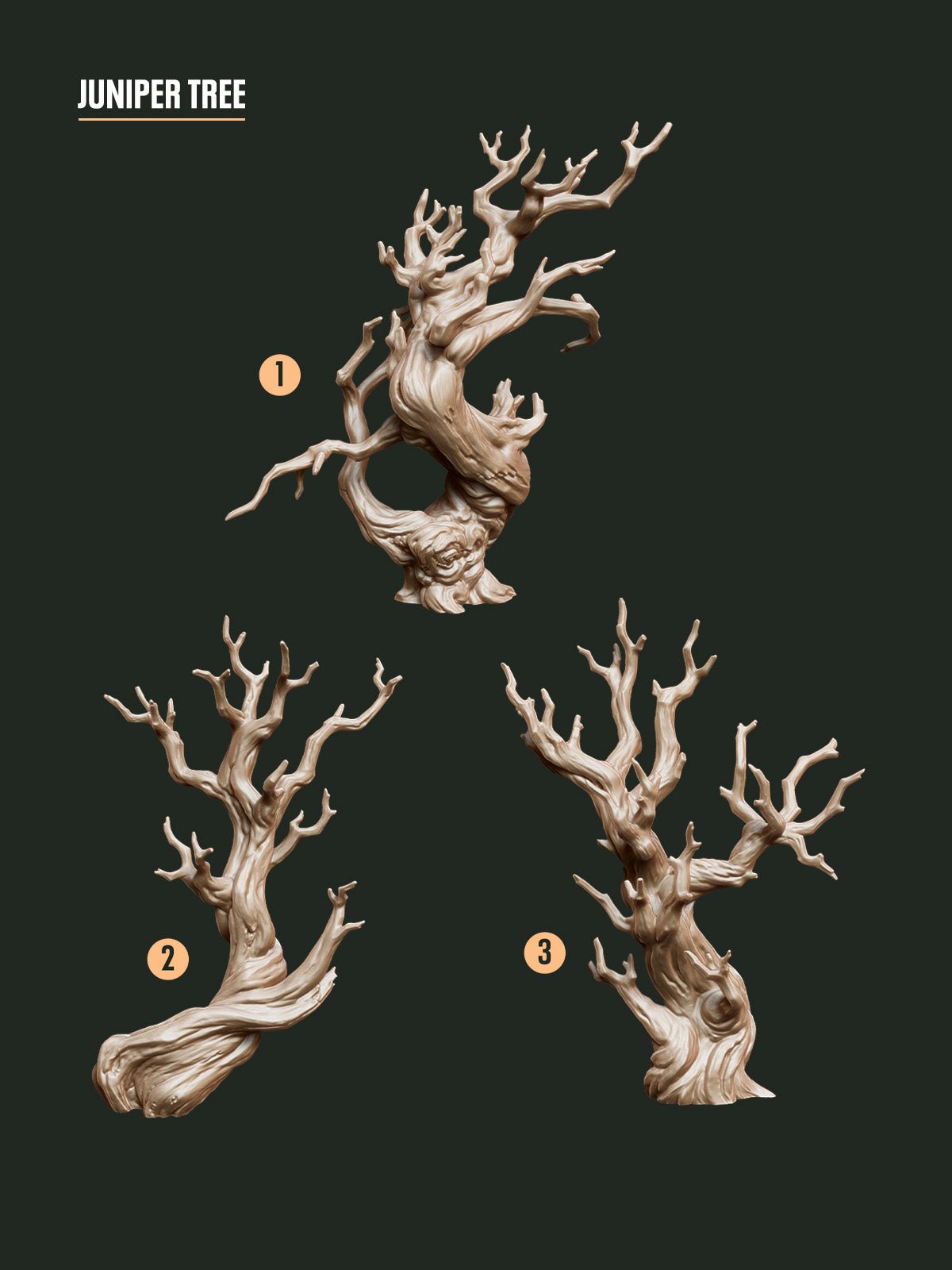 Digital Download - Juniper Trees STL - Epic Basing