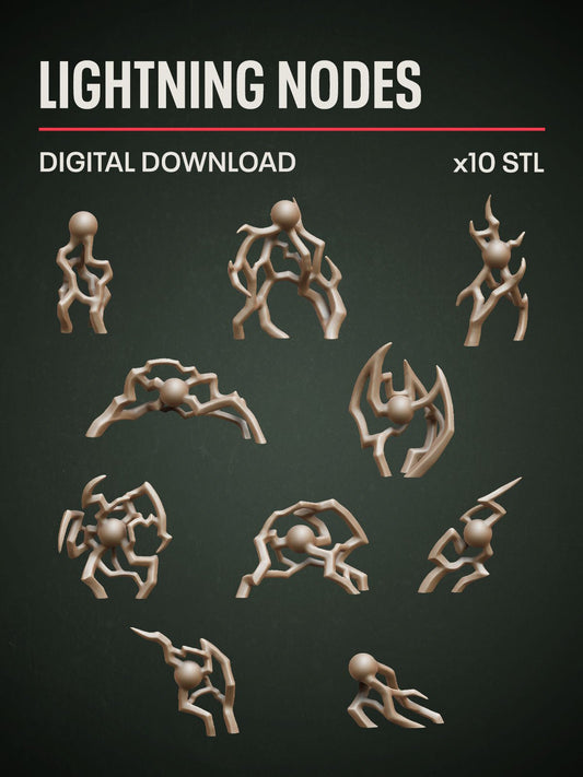 Digital Download - Lightning Nodes STL - Epic Basing