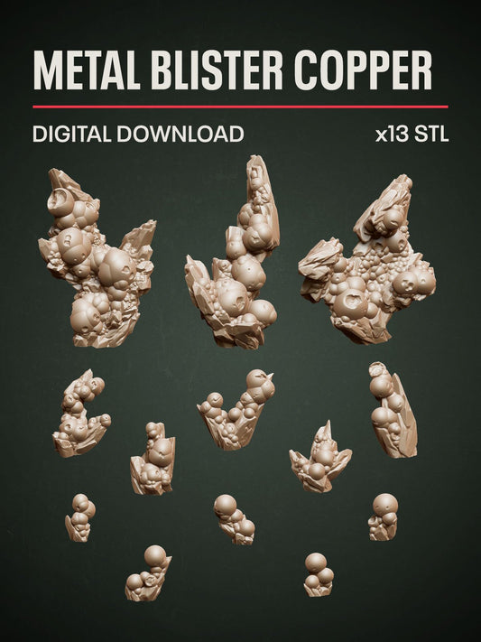 Digital Download - Metal Blister Copper STL - Epic Basing