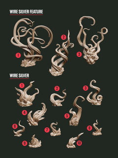 Digital Download - Metal Wire Silver STL - Epic Basing