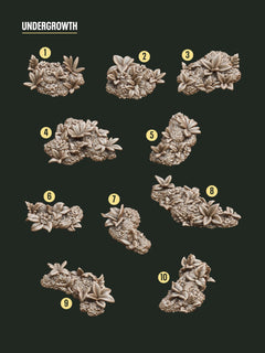 Digital Download - Mossy Undergrowth STL - Epic Basing