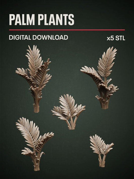 Digital Download - Palm Plants STL - Epic Basing