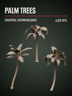 Digital Download - Palm Trees STL - Epic Basing