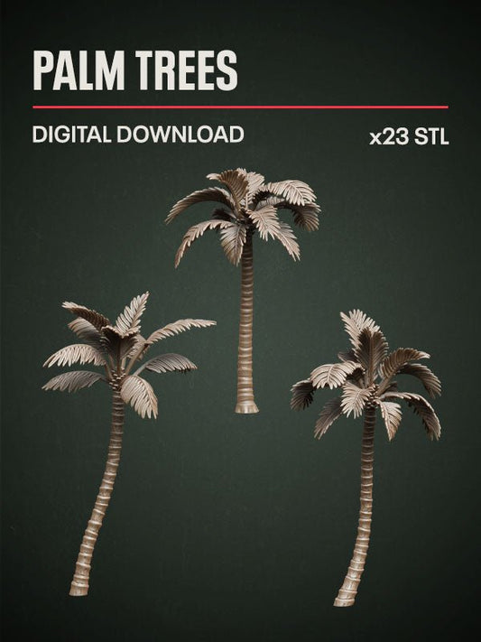 Digital Download - Palm Trees STL - Epic Basing