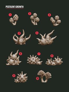 Digital Download - Pestilent Growths STL - Epic Basing