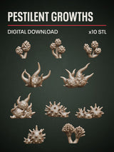 Digital Download - Pestilent Growths STL - Epic Basing
