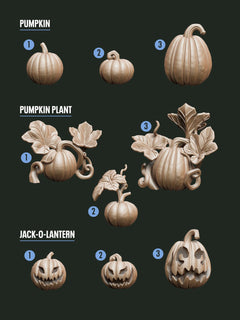 Digital Download - Pumpkins STL - Epic Basing