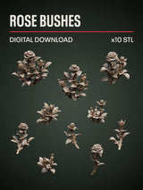 Digital Download - Rose Bushes STL - Epic Basing