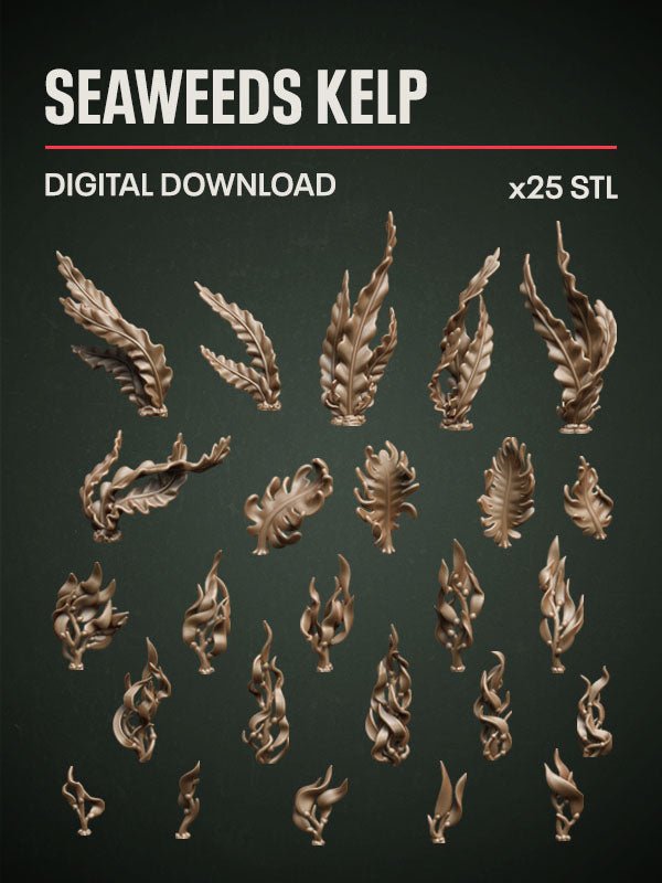 Digital Download - Seaweeds Kelp STL - Epic Basing