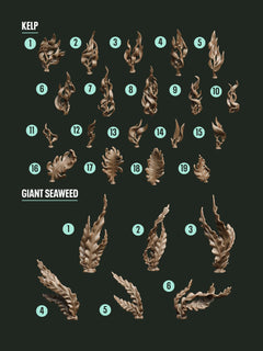 Digital Download - Seaweeds Kelp STL - Epic Basing