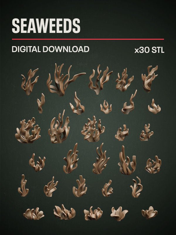 Digital Download - Seaweeds STL - Epic Basing