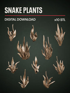 Digital Download - Snake Plants STL - Epic Basing