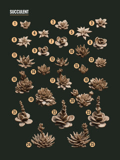 Digital Download - Succulents STL - Epic Basing